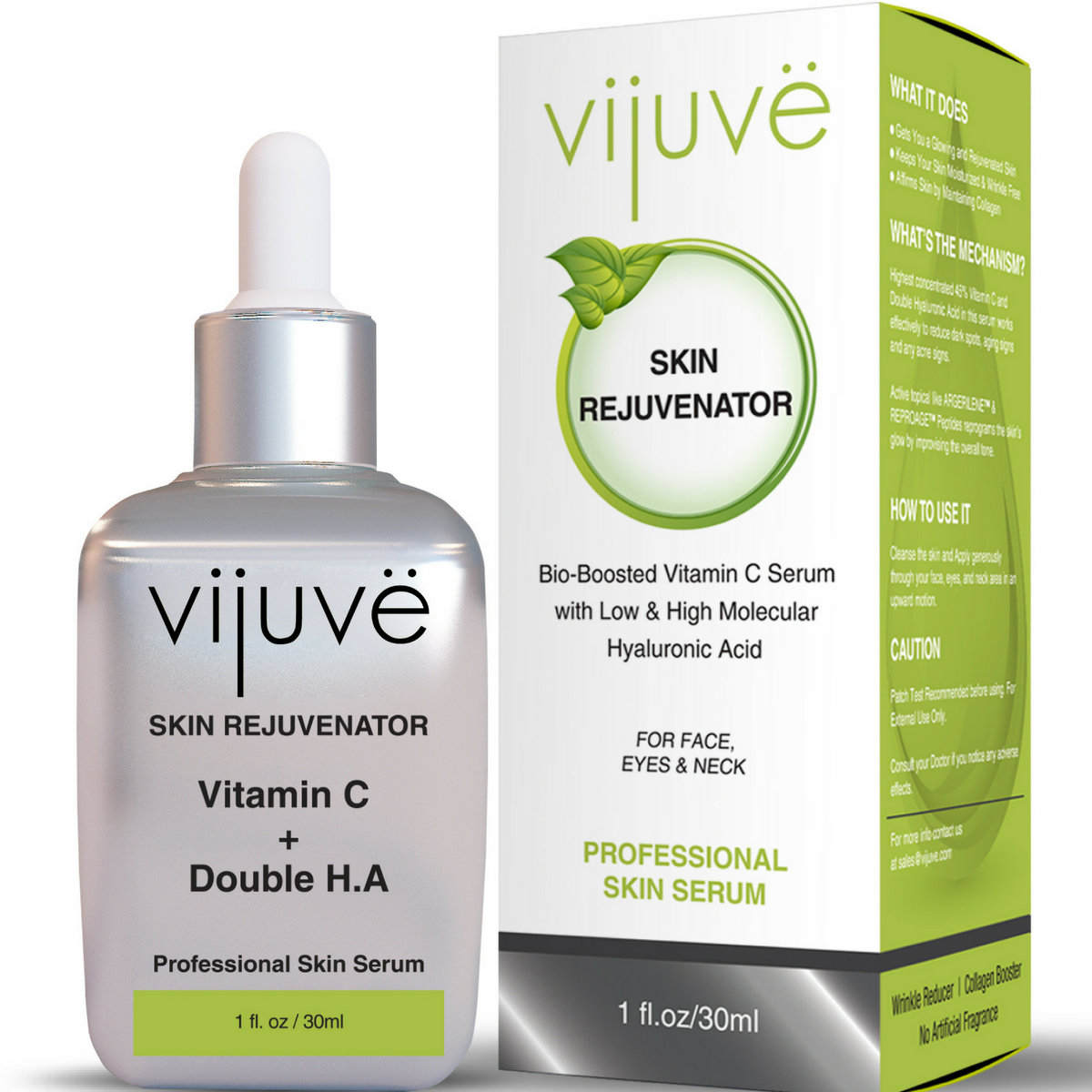 Vijuve Vitamin C Face Serum with Double Hyaluronic Acid and Collagen