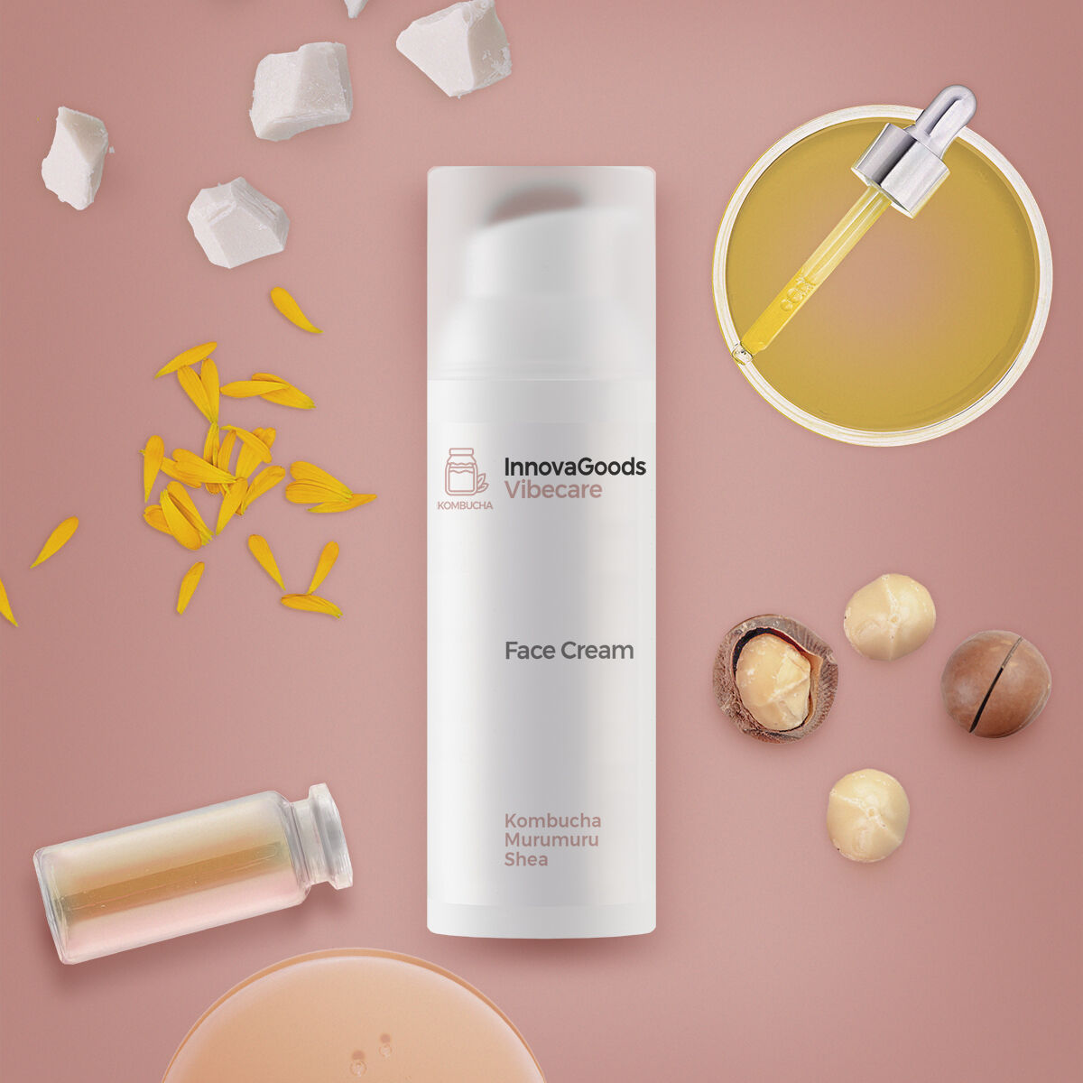 Pack Facial Massager, Kombucha Facial Serum Vibeboost 30 ml and