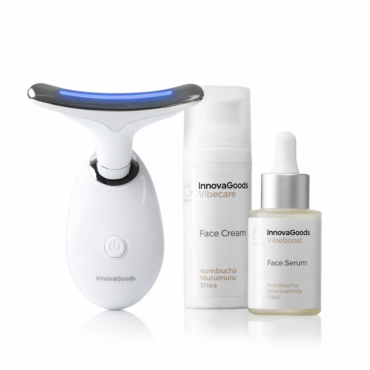 Pack Facial Massager, Kombucha Facial Serum Vibeboost 30 ml and