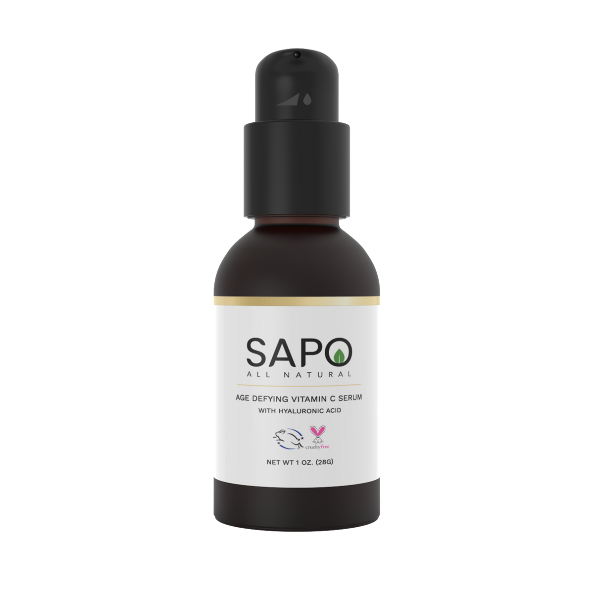 Sapo All Natural Vitamin C Hyaluronic Acid Face Serum, 1 oz